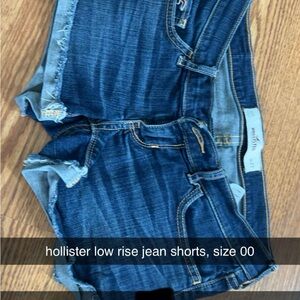 Hollister Low Rise Jean Shorts